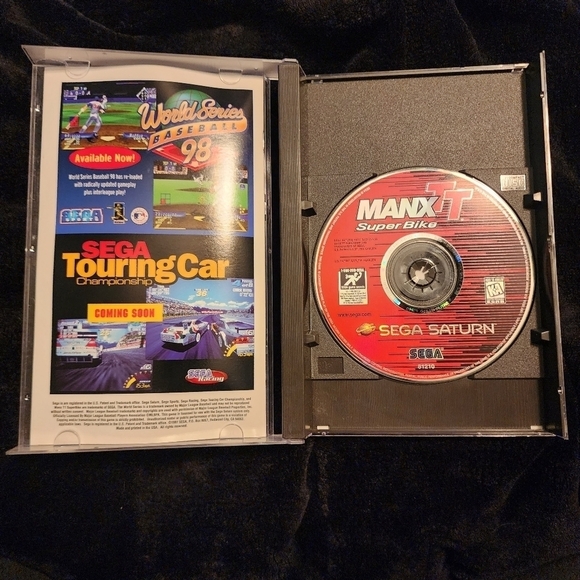 Vintage 1997 Sega Saturn Manx TT Super Bike Racing Video Game Rated K-A Everyone - Picture 4 of 14